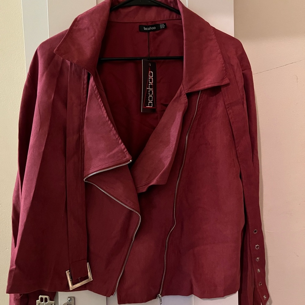 Women's Belted Suede Jacket